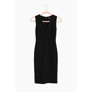 Banana Republic V-Neck Sheath Dress – Size 0 – NWT – Classic Black – MSRP $119